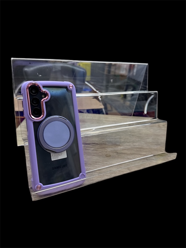 Acrylic Phone Stand - 3 Levels Display [H19xW17x30Wmm]