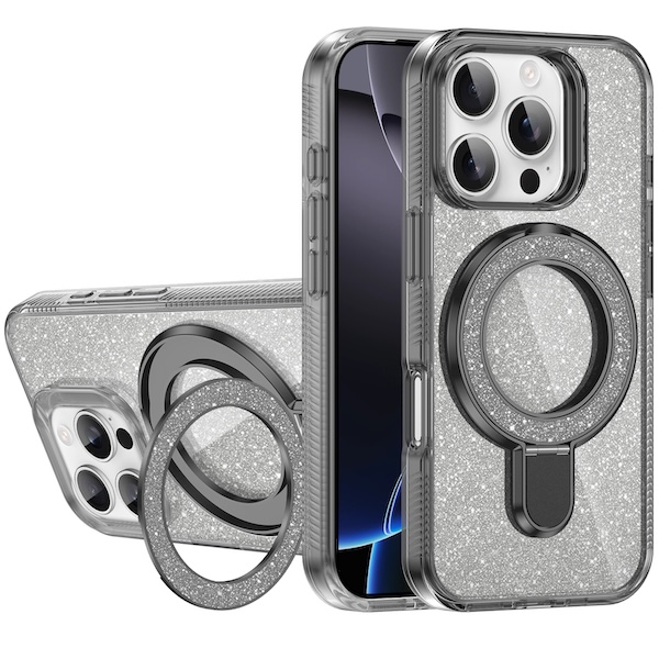 Nico Sparkle Ring Stand | iPhone 16 Pro Max - Wireless Charging Compatible