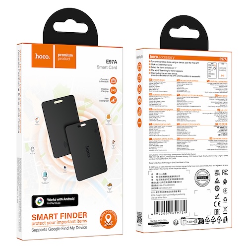 Hoco E97A Peregrino GOOGLE FIND HUB card type anti-lost device