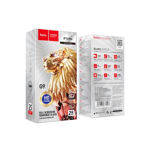 [PACK 25] Hoco G9 Full screen HD tempered glass set | iPhone 16 Pro Max