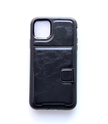 [KW5-06] Coco Heavy Duty Leather Magnetic /w Card Slots | iPhone 12 mini (5.4) - Black