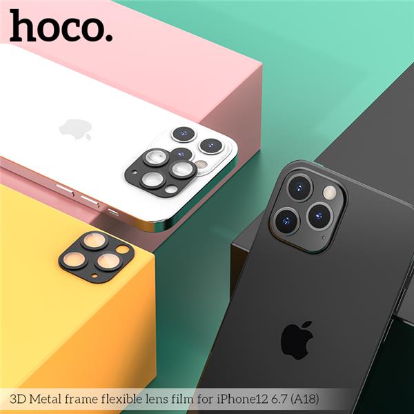 [KW4-05] Hoco A18 Metal Frame Camera Glass | iPhone 12 (6.1)