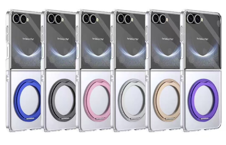 COCO Ring Stand | Samsung Z Flip7/Flip8 /w Tempered Glass Protector [2pcs Front/Back]