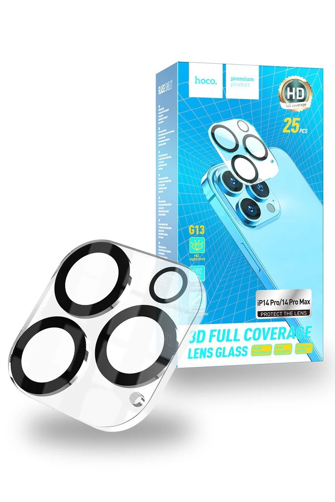 [PACK 25] Hoco G13 3D Back Cameras lens glass set | iPhone 17 Pro Max