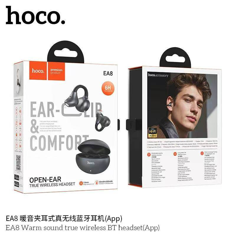 Hoco EA8 Warm sound true wireless BT headset(App) - Black