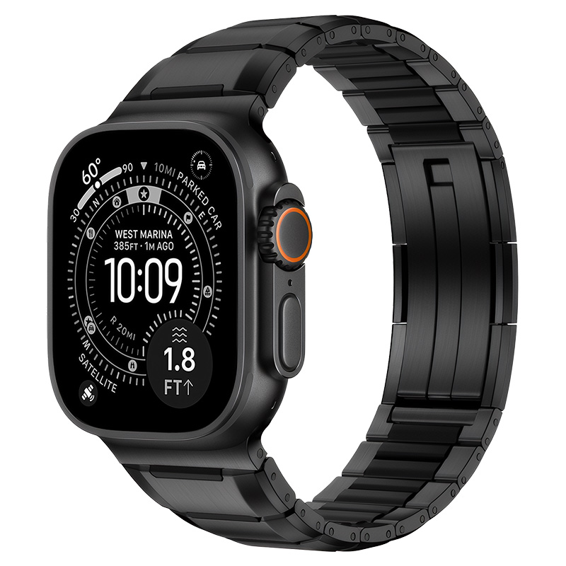 Hoco iWatch WA47 Steel Strap /w rubber inlaid (44/45/46/49mm)